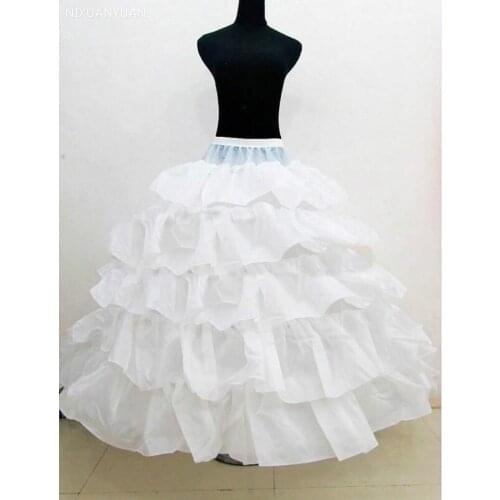 Fast Free Shipping Bridal Petticoat Puffy Cascading Ruffles Ball Gown for Bride Three Crinoline Skirt Under Wedding Dress