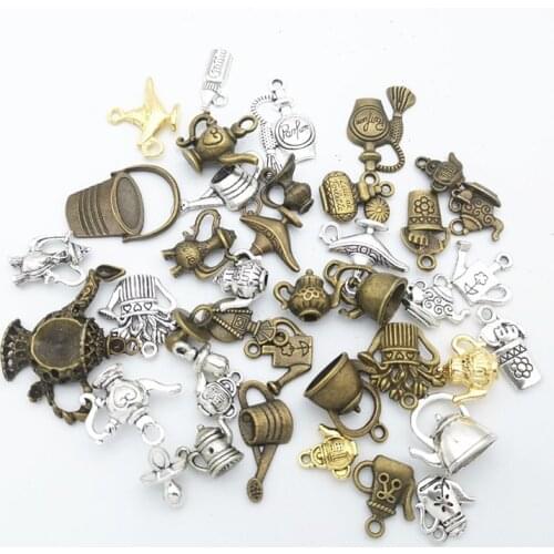 Hot sale Cups mixed pendant bracelet necklace pendant handmade jewelry wholesale making DIY jewelry accessories