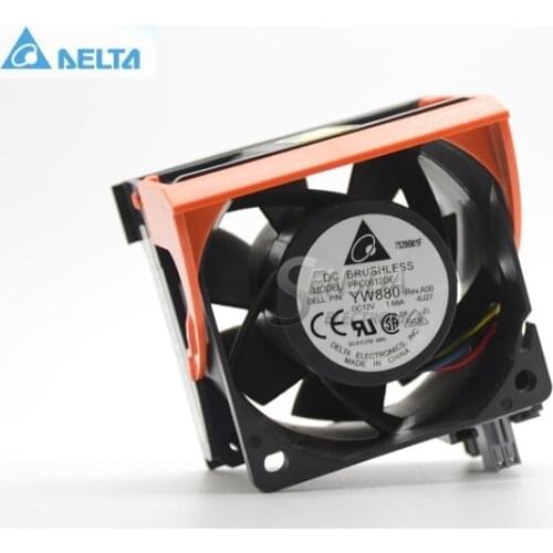 For delta PFC0612DE 6038 6cm 60mm DC 12V 1.68A For PowerEdge 2950 PR272 DC471 YW880 server inverter cooling fan