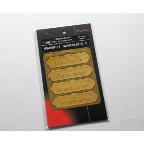 Flyhawk FH700029 1/700 SCALE WW II KRIEGSMARINE WARSHIPS NAMEPLATES II