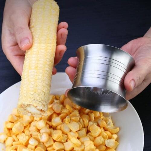 Corn Stripper Tools Corn Peeler Stainless Steel Fruit Vegetable Cob Corn Kernel Remover Cutter Shaver Home Kitchen Gadgets Sale