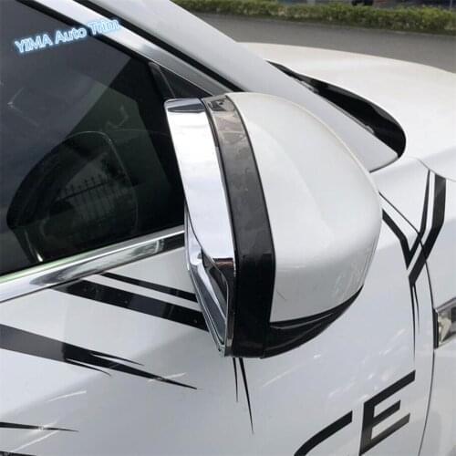 Lapetus Chrome Rearview Mirror Rain Shade Rainproof Frame Protection Cover Trim Fit For Jaguar E-Pace 2017 - 2020 Accessories