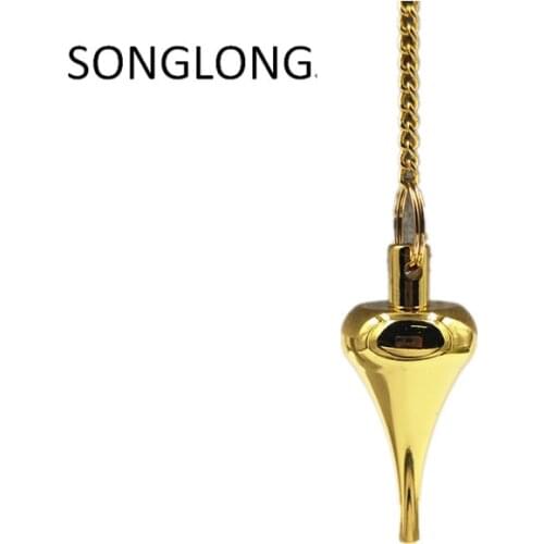 Pendulum metal pendant lucky charm pendulum for divination spiritual design reiki symbols charms jewelry for Pendant for crafts