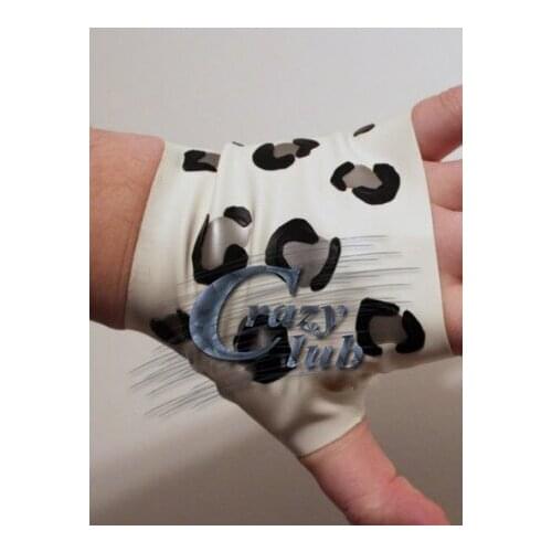 Crazy club_New arrival Short gloves glued colored latex fingerless glove knuckles rubberized glove free shipping fast delivery