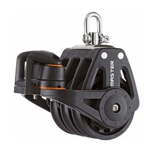 Sailboat Hardware 72mm 2 5/6" Triple Swivel Shackle Fairlead Cleat Block BP-7212FE