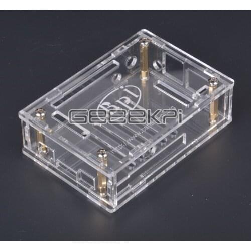 GeeekPi Transparent Acrylic Case Cover Shell Protective Enclosure Box for Banana Pi M3 BPI-M3