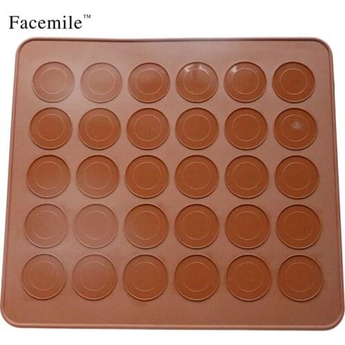 Silicone Chocolate Cake Cookie Muffin Mould Baking Tray Macaroon Pastry Oven Baking Mould Sheet Mat 51009