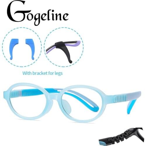 TR90 Anti Blue Light Kids Round Glasses Frame Boys Girls Ultralight Optical Sepectacles For Children Computer Eyeglasses