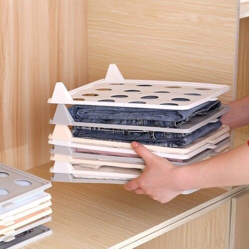 Creative wardrobe storage folding clothes board multifunctional household folding clothes portable rack
