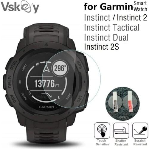 10PCS Tempered Glass Screen Protector for Garmin Instinct Tactical Round Smart Watch Instinct D31.5mm Protective Film