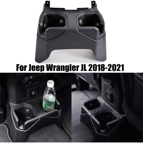 Car Center Console Water Cup Holder Beverage Bottle Holder For Jeep Wrangler JL 2018-2021