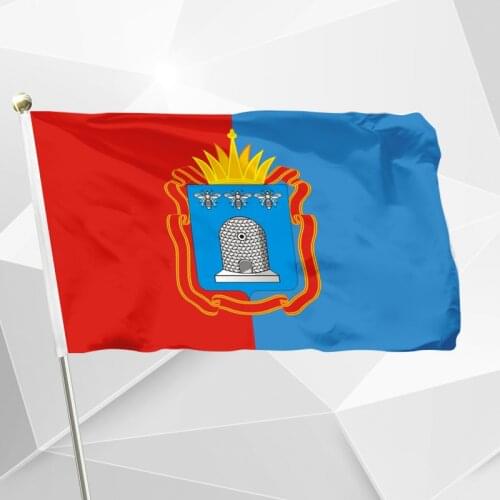 Russia Tambov Oblast Flag 150X90cm (3x5FT) 120g 100D Polyester Double Stitched High Quality Free Shipping