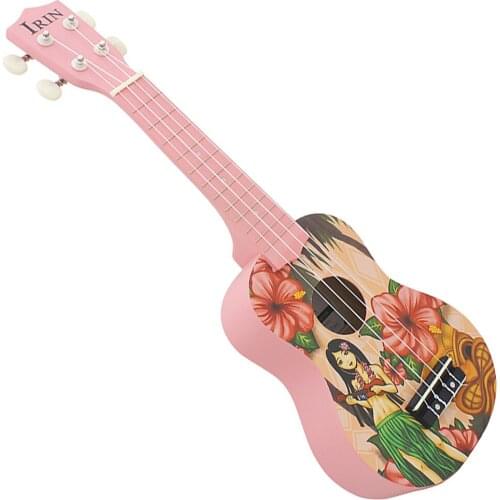 21 Inch Soprano Ukulele Hawaii Girls 12 Fret Four Strings Hawaii Guitar String Musical Instrument for Beginners / Performance