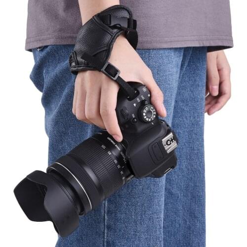 Leather Camera Padded Wrist Grip Strap Camera Accessory for Canon/ Nikon/ Sony/ Olympus Pentax/ Fujifilm/ DSLR