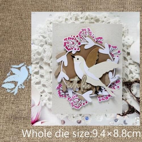 XLDesign Craft Metal stencil mold Cutting Dies bird decoration scrapbook die cuts Album Paper Card Craft Embossing