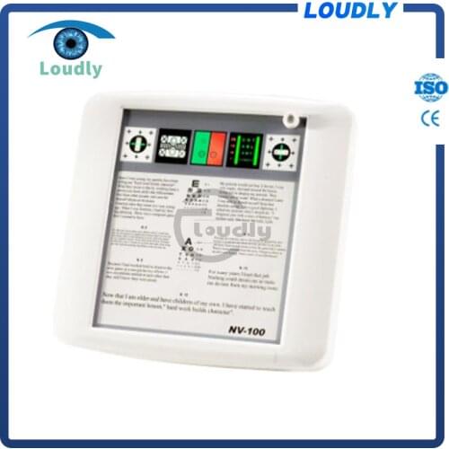 Loudly brand Optical equipment Multifunction Near Visual Acuity Chart Vision Chart NV-100