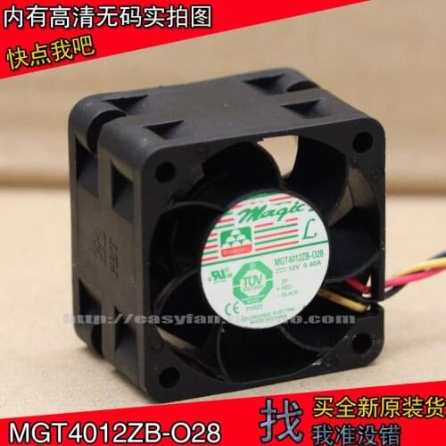 NEW FOR MAGIC Protechnic MGT4012ZB-O28 4CM 4028 12V 0.40A cooling fan