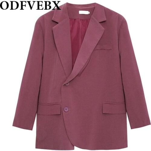 New Suit Jacket Womens Trendy Vintage Loose Thin Fried Street Suit Jacket 2021 Spring Fall Long Sleeve Loose Blazers for Women