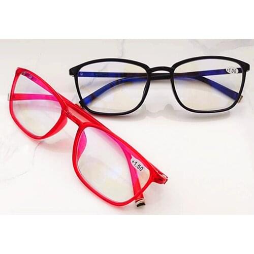 TR90 Blue Light Blocking Reading Glasses for Men Women High Definition Computer Protective Glasses Magnifier Urltralight Soft