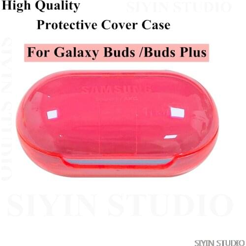 For Samsung Galaxy Buds Plus Clear Clear Hard PC Case Cover for Galaxy Buds Protective Cover Case Wireless Earphone Headset