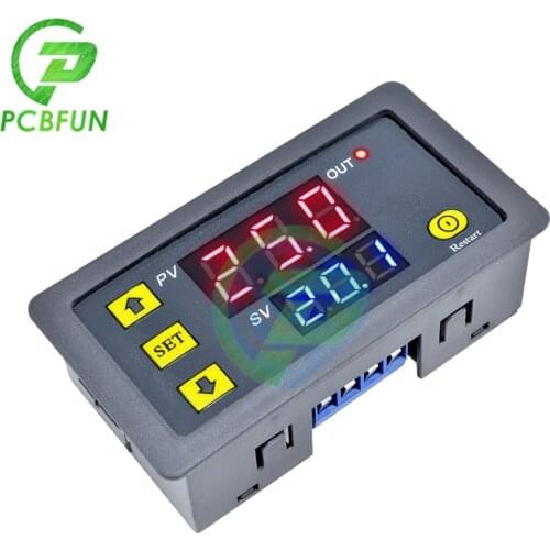 Time Delay Relay Module Digital LED Display Time Timer Control Switch Relay Module 110V 220V 12V 0-999S/0-999M/0-999H Adjustable