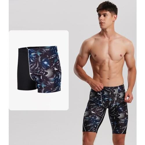 Multi Prints Men Elastic Swimming Trunk Swimwear Beach Swim Sport Short Briefs Surfing Summer Swimsuit Boxer Shorts Bathing Suit