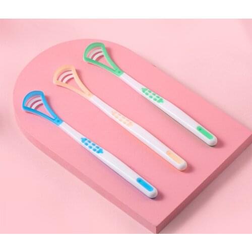 Tongue Scraper Tongue Cleaner Tongue Toothbrush Remove Halitosis Tongue Coating Oral Care Independent Tongue Scraping Brush