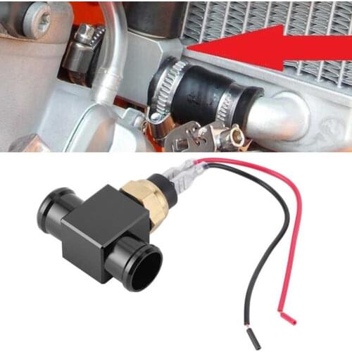 Thermostat Water Temperature Switch Radiator Coolant Fan Temp Sensor for Motorcycle ATV Off-Road Vehicle Hose Adapter