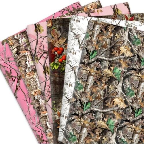 50*145cm Camo Leaf Tree Polyester Or 100% Cotton Fabric for Tissue Sewing Quilting Fabrics Needlework Material DIY Handmade