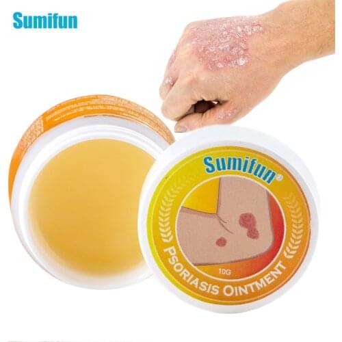 1Pc 10g Psoriasis Treatment Ointment Herbal Extract Dermatitis Eczema Anti Itching Cream Medical Antibacterial Skin Care Plaster