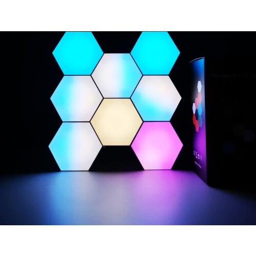 Nove Kid Gift Hexagon Night Light, APP Control RGB Color, Wall Table Lamp, Bedroom Decoration for Home,Christmas Fancy Lighting