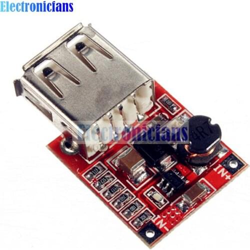 DC-DC Converter Step Up Boost Power Supply Module Adjustable 2.5-6V To 4-12V 1A USB Charger Board For Phone MP3/MP4