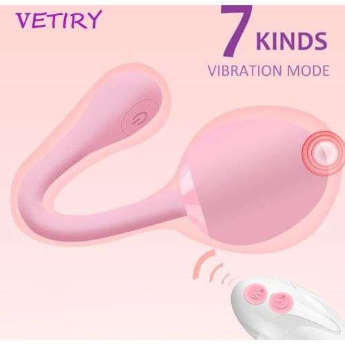 VETIRY Dildo Vibrator Remote Control Kegel Ball Vagina Tighting Clitoris Stimulation 7 Speed Sex Toys for Women Masturbation