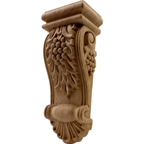 VZLX Carved Onlay Carpenter Decal Working Table Leg Wood Applique Decor Cabinet Furniture Figurines Home Decoration Accessories