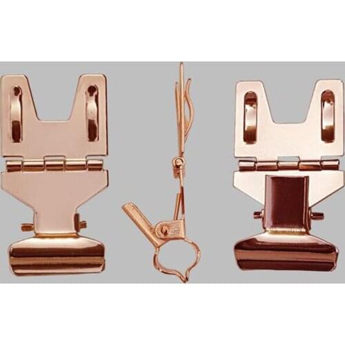 200pcs Gold Black Metal Label Holder Sign Tag Price Ticket Card Holder Snap POP Clip Label Sign Holder Hook ZA5238