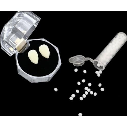 Halloween Vampire Teeth Dentures Skull Zombie Witch Cosplay Bricolage Party Favors with Glue Halloween Decorations for Home