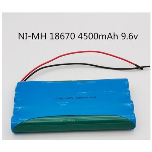 1PCS NiMH rechargeable battery 18670 4500mAh 9.6v