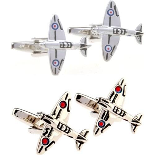 10pairs/lot Classic Aircraft Aeroplane Cufflinks Air Fighter Cuff Links Mens Jewelry Accessory Wholesale