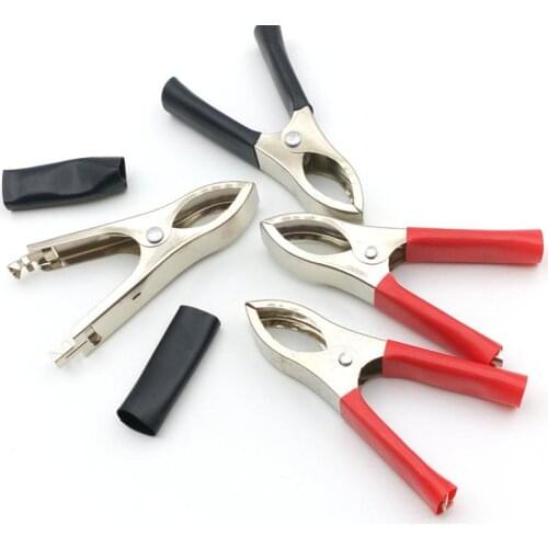 100 pcs 30A Battery Test Clip Alligator Clip Clamp 75mm