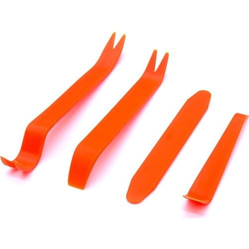 4pcs Portable Practical Car Plastic Pry Tool Auto Car Radio Stereo Door Clip Trim Dash Panel Install Removal Pry Tool