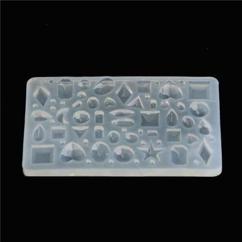 43 Patterns Mold Making Jewelry Tools Art Making DIY Rectangle Cabochon Silicon Pendant Molds For Epoxy Resin Crystal
