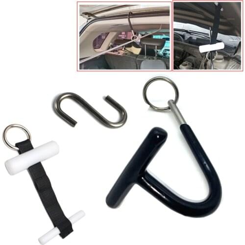 Car Dent Repair S Hook + Nylon Belt White Rod + Hanger Support Tool Set for Car Dent Repair Tool