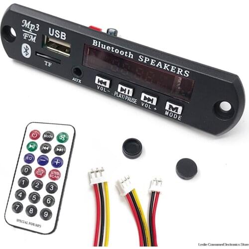 Wireless MP3 WMA Decoder Board Remote Control Player 12V Bluetooth 5.0 USB FM AUX TF SD Card Module Car Radio MP3 Speaker