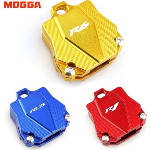 With Logo Motorcycle Key Shell Case Protective Cover Cap For Yamaha YZFR1 YZFR3 YZFR6 YZF R1 R3 R6 Universal (Key Without Chip)