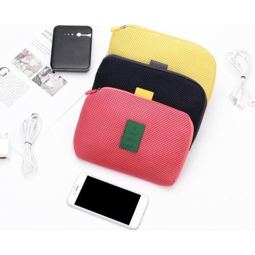 Travel Digital Storage Bag Data Cable Charger Mobile Phone Headset Shockproof Organizer Cosmetic Waterproof Dustproof Pouch