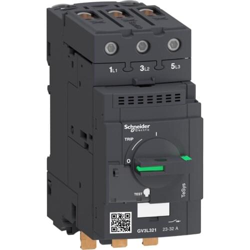 Motor Magnetic Circuit Breakers, 3 Pole, Knob (control) Magnetic Protection Rating 32 a Another with a Everlink Bar Terminal