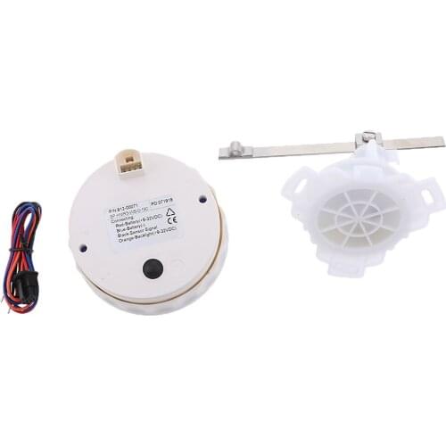 85mm Marine Boat Rudder Angel Gauge 0-190ohm Chrome White 912-00071