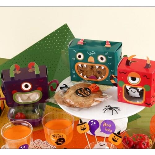 Halloween box Packaging cardboard Lote Newborn gift box Communion details for guestspretty bags Gift decoration dragees box