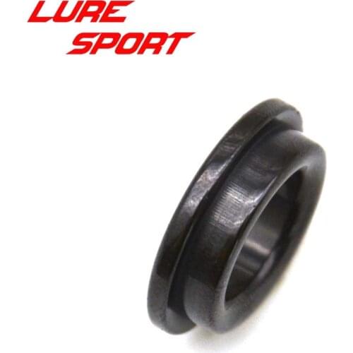 LureSport 12pcs size 6-20 Thickening Alconite Ring Ceramic Black ring Guide Ring Rod Building component Repair DIY Accessory