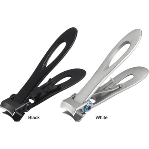 Nail Clipper Large Size Double Arc Nail Beauty Nail Manicure Nail Clippers Silver Black Stainless Steel Manicure Fingernail Cut